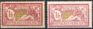 [68.152] France 1900 lot 2 good MH VF Color shades stamps $80 - Picture 1 of 1
