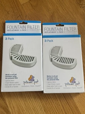 Filtros de repuesto para fuente de agua para mascotas, 3, se adapta a Raindrop de acero inoxidable Ítem 3002 Foto 1 de 3