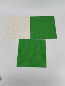 * ORIGINAL Lego Grundplatten Menge 3 grün 32x32 10"x10" top. Grün & Weiß - Bild 1 von 6