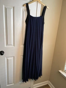 club monaco dress navy blue pleated Size 4 - Picture 1 of 7