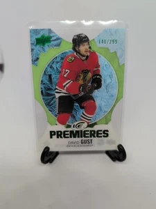 2023-24 Upper Deck Ice - Ice Premieres David Gust #159 Green /299 (RC) - Picture 1 of 10