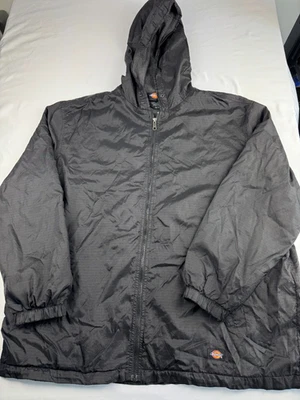 Black Dickies Hooded Jacket Size XL Fleece Lined - Image 1 of 4