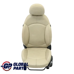 Mini Cooper R60 Sedile anteriore sportivo sinistro pelle Gravity Polar Beige - Imagen 1 de 16