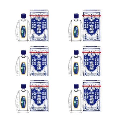 Aceite de flor blanca Hoe Hin 6 X 20 ml Pak Fah Yeow ENVÍO GRATUITO  - Imagen 1 de 4