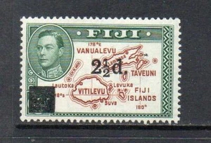 FIJI MNH 1941 SG267 KGVI NO254 SURCH 21/2d - Imagen 1 de 1