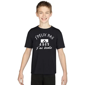 T-shirt ENFANT J'PEUX PAS J'AI ECOLE - Picture 1 of 4