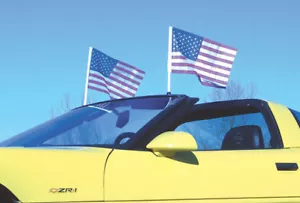 Corvette C6 Flag Convertible Windshield Mount - Bild 1 von 1