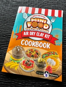 Mini Food Tiny Cooks World Edition Air Dry Clay Kit Cookbook Arts Crafts Booklet - Picture 1 of 3