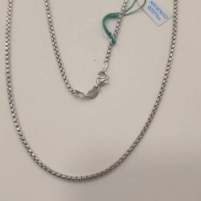 collana tubolare argento925 grammi 9,30 cm50 - Immagine 1 di 2