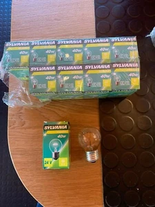 AMPOULE 24 VOLTS 40W E27 BLANC SYLVANIA POUR BALADEUSE  LOT DE 10 AMPOULES - Imagen 1 de 1
