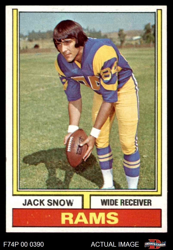 1974 Topps Parker Brothers #83 Jack Snow TWO Rams 6 - EX/MT F74P 00 0390