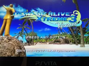DEAD OR ALIVE Xtreme 3 Venus PS Vita SONY PlayStation cartridge only KOEI TECMO - Picture 1 of 11