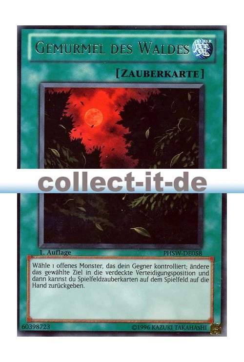 Yugioh PHSW-DE058 Gemurmel des Waldes - 1. Auflage - Bild 1 von 1