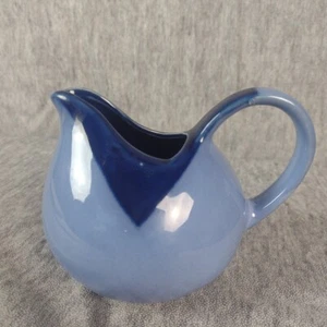 Sango Nova Blue Creamer 4934 Milk Cream Pitcher 4" Tall 5" Wide - Picture 1 of 9