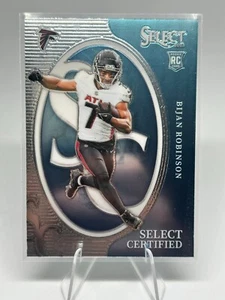 2023 Panini Select Bijan Robinson Select Certified Insert Rookie RC - Picture 1 of 2