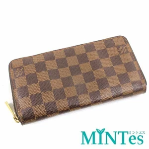 Auth Louis Vuitton Damier Zippy Wallet Round Zipper Long Wallet N60046 Ebene Ros - Picture 1 of 6