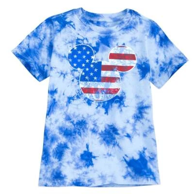 Футболка футболка Disney подлинная Mickey Mouse Americana Icon для мальчиков размер 5/6 7/8 - Изображение 1 из 2