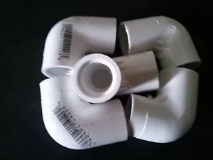Placa de PVC de 1/2"" pulgada. 40 codos 90 grados. ¡LOTE de 5 hilos/hilos hechos en EE. UU.! - Imagen 1 de 3