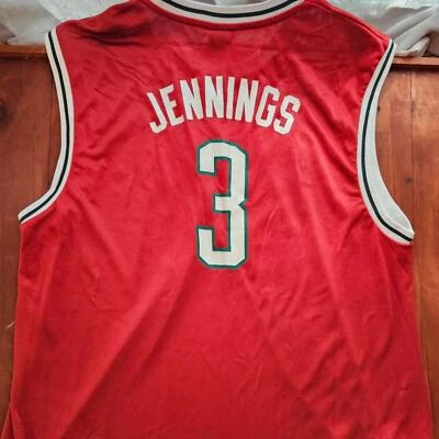 Adidas Brandon Jennings Milwaukee Bucks NBA baloncesto ropa urbana camiseta 2XL Foto 1 de 4