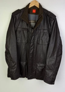 HUGO BOSS JACKET Men`s Size Large 42" Water Repellent Brown Coat - Picture 1 of 6