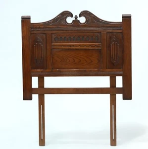 Old Charm UK Single Headboard Tudor Brown Finish Model 2234 FREE UK Delivery - Picture 1 of 14
