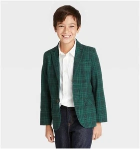 Cat & Jack Boys Holiday Suit Jacket Green Size 16 Husky - Picture 1 of 3