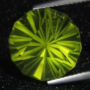 Bonita piedra preciosa Brasil 10,00 quilates de cuarzo limón natural brillante 14 mm redondo corte elegante - Imagen 1 de 4