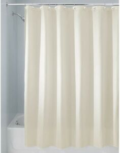 extra long 96"inc InterDesign  Carlton Fabric Shower Curtain72 x 96"with ivory 
