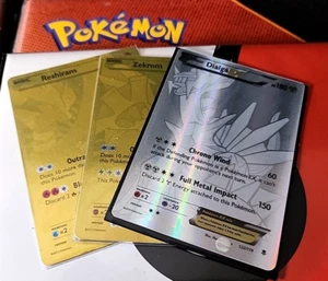 SILVER & GOLD POKEMON DIALGA 122/119, ZEKROM 115/113, RESHIRAM 114/112 LP - Picture 1 of 8