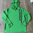 Under Armour Boys S Light Weight Green Hoodie Large Logo 