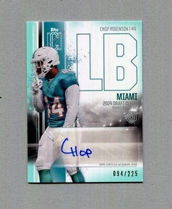 2024 Topps Signature Class Teal Chop Robinson Rookie Autograph 94/225 - Picture 1 of 3