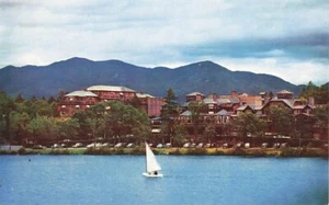 Postkarte Segelboot Lake Placid Club New York NY - Bild 1 von 2