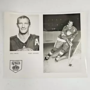 Bill White Foto Bild Los Angeles Kings NHL Hockey rechte Verteidigung 10"x8" - Bild 1 von 10
