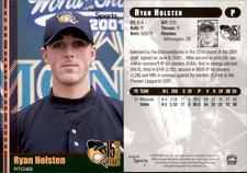 Ryan Holsten 2002 MultiAd South Bend Silver Hawks #7 Card *AutographDen*