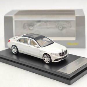 1:64 Master Mercedes Benz Maybach S560 Diecast Toys Auto Hobby Model Gifts White