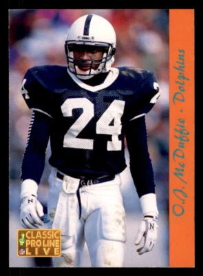 1993 Pro Line Live O.J. McDuffie #155 Miami Dolphins - Image 1 of 2