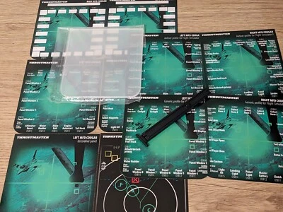 Thrustmaster MFD Cougar cockpit panel plexiglass window cards angle bar foot - Image 1 of 3