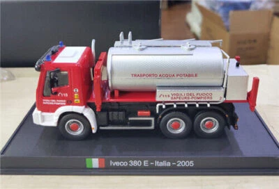 Base vermelha em escala 1/64 para Iveco Italia 380E 2005 caminhão de bombeiros modelo caminhão fundido - Imagem 1 de 4
