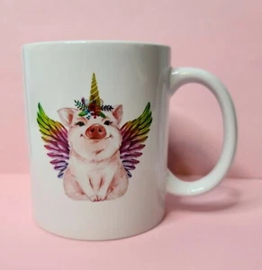 11 OZ Pigs Adorable Design Ceramic Mug Home Tea Coffee Two sided NEW - Picture 1 of 3