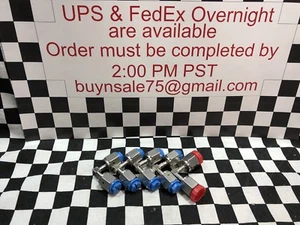 SET BESTEHEND AUS 5 SWAGELOK 6LV-4-WVCR-9-DF, weiblicher Winkel 1/4" FVCR, VERSAND AM SELBEN TAG #1220P2 - Bild 1 von 2