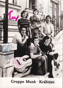 Autogramm - Gruppe Munk - Krähmer - DDR-Karte - Bild 1 von 1
