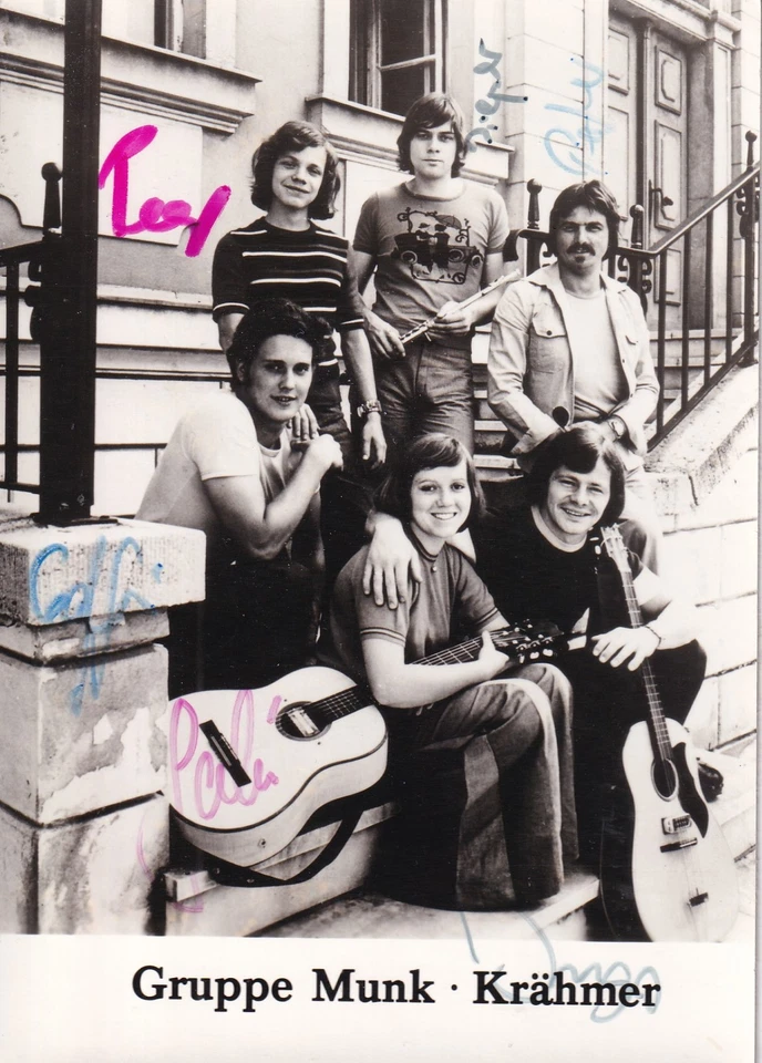 Autogramm - Gruppe Munk - Krähmer - DDR-Karte - Bild 1 von 1