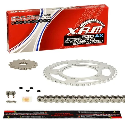 Suzuki GS 550 E, 78-80 Chain Kit XAM Extra Reinforced, Rivet Lock, GS550E - Image 1 of 4