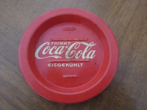 Sehr alter Coca-Cola Untersetzer 30er Jahre coaster tin Germany vintage - Picture 1 of 2