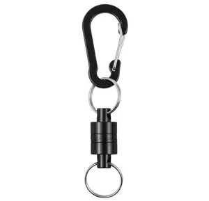 Starker magnetischer Netzhalter 3,5 kg mit starkem Profi-Karabiner Angelausrüstung - Bild 1 von 2