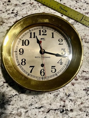 Antiguo reloj Seth Thomas Ships Foto 1 de 4