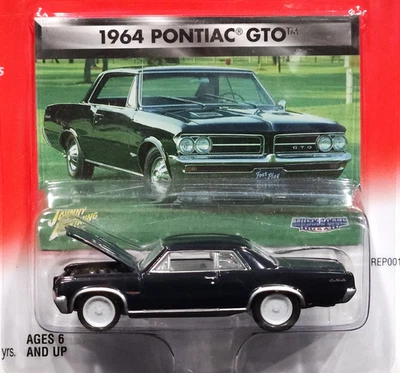Johnny Lightning Chase 64 1964 Pontiac GTO WHITE LIGHTNING Muscle Cars EE. UU. Negro Foto 1 de 3