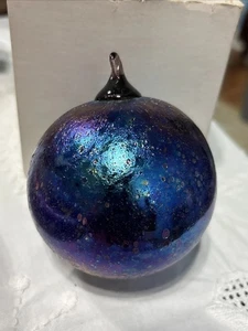 Vintage The Glass Eye Studio Ash Art Glas Weihnachtsschmuck irisierend - Bild 1 von 17