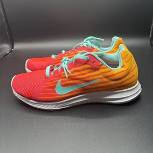 Nike Downshifter 8 Fade Sneaker Youth Size 4.5 Bright Colorful Orange Pink Shoe - Picture 1 of 5