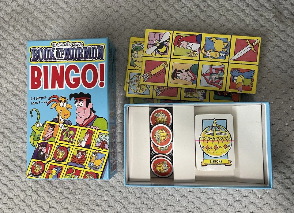 Book of Mormon Bingo! Val Chadwick Artwork LDS 2-Sided Family Game (Complete) - Image 1 of 4